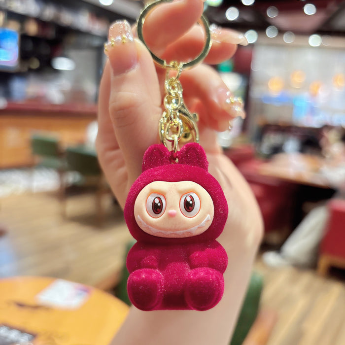 Wholesale Cute Plush Sheep Keychain Bag Small Pendant Plush Cute Grain Car Hanging Decoration Grab Machine Small Accessories