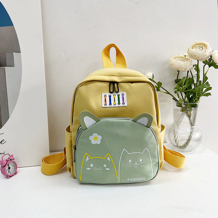 Wholesale Oxford Cloth New Texture Simple Children's Backpack JDC-BP-YuanDuo043