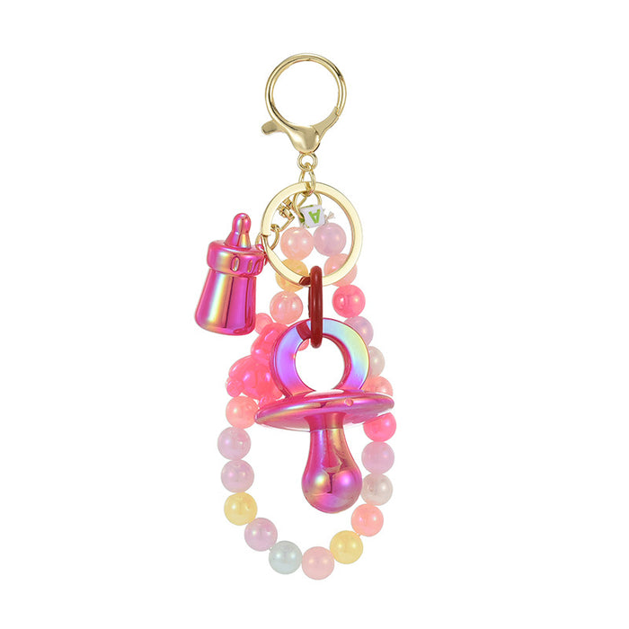 Wholesale DIY Cartoon Character Colorful Ballpoint Pen Keychain