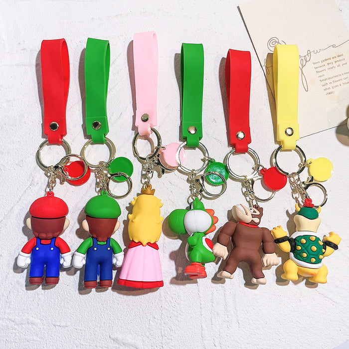 Wholesale Cartoon Anime PVC Keychain Cute Couple Car Pendant Bag Pendant