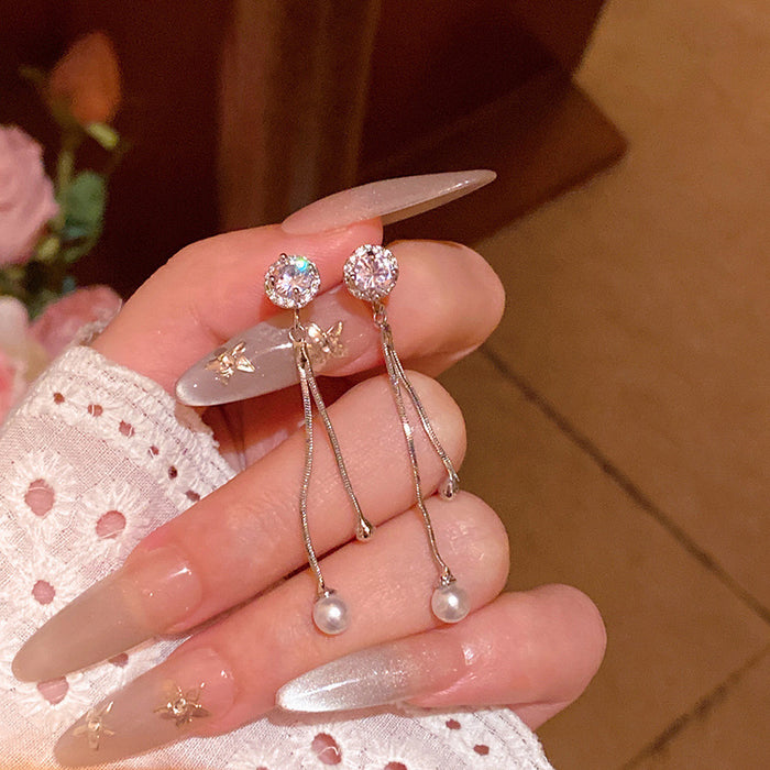 Wholesale Zircon Pearl Earrings