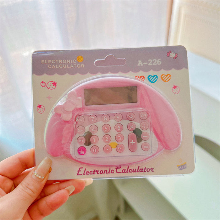 Wholesale cute head calculator cartoon cat head arithmetic portable portable mini computer