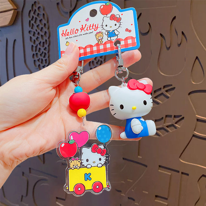 Wholesale Balloon pairing keychain couple backpack pendant small gift keychain