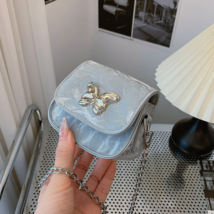 Wholesale Niche design texture chain bag small square bag commuting shoulder crossbody bag