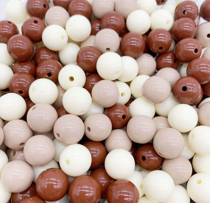 Wholesale 30pcs/pack Acrylic Macaron Solid Color Round Beads JDC-BDS-benk016