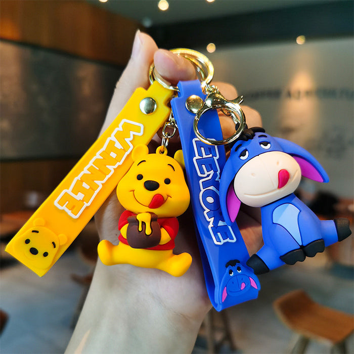 Wholesale Rubber Cartoon Doll Keychain JDC-KC-Tingm190