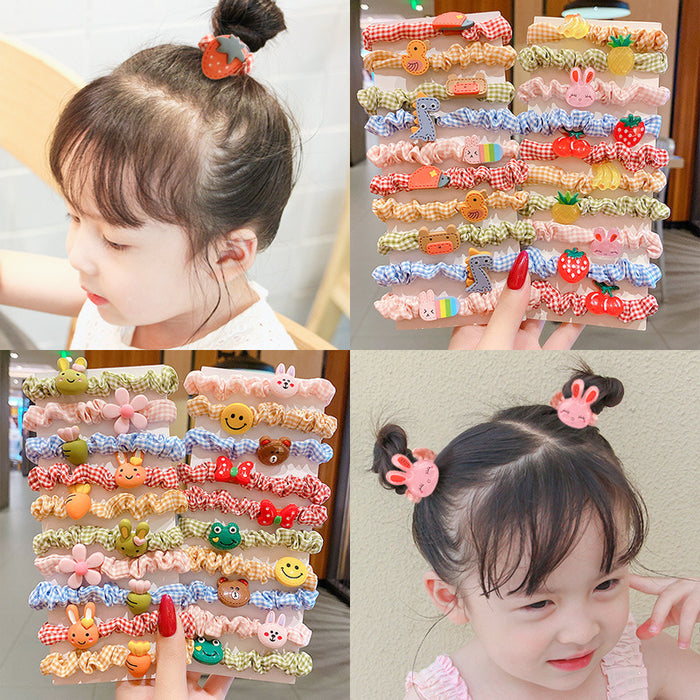 Wholesale hair band Children girl baby high elastic rubber band hair band hair rope