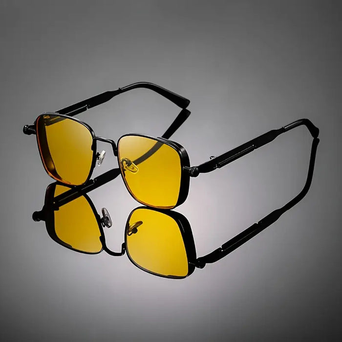 Wholesale New retro box metal sunglasses