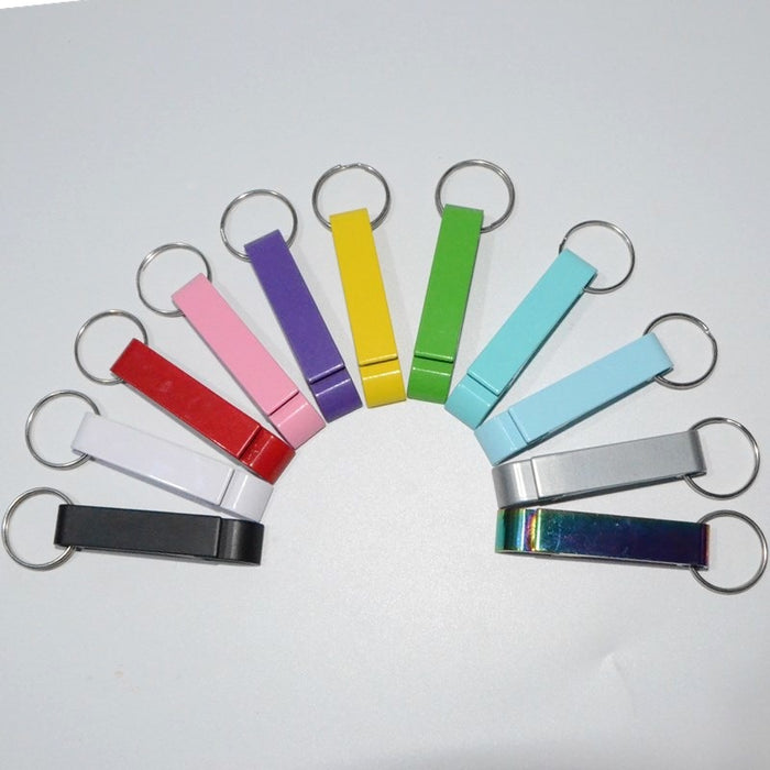 Wholesale Aluminum Alloy Candy Color Bottle Opener Keychain JDC-KC-KB009