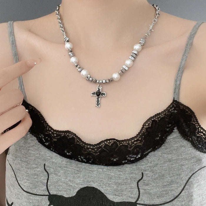 Wholesale Irregular Brooch Moonstone ing Necklace Clavicle Chain