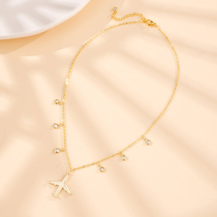 Wholesale Fashionable, simple and versatile necklace decoration, electroplated titanium steel necklace decoration