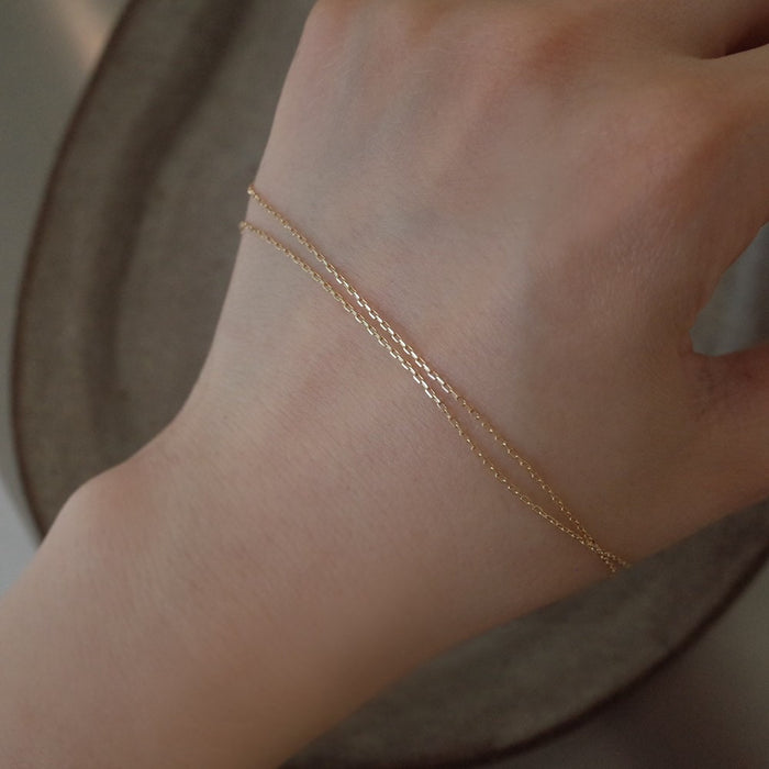 Wholesale Pure silver classic simple versatile necklace with adjustable collarbone chain and cross chain