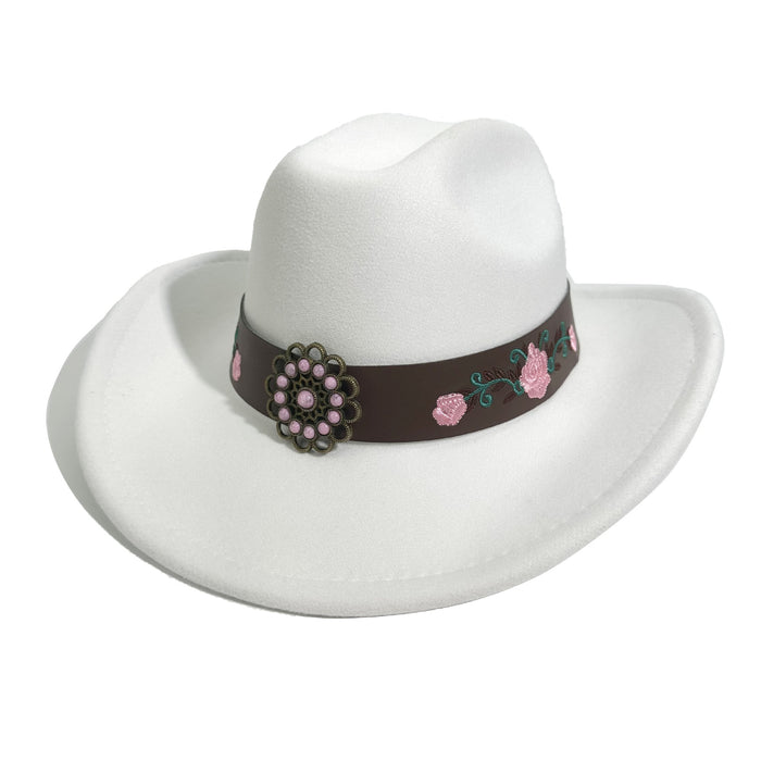 Wholesale Fashion woolen sun protection hat, denim hat, top hat