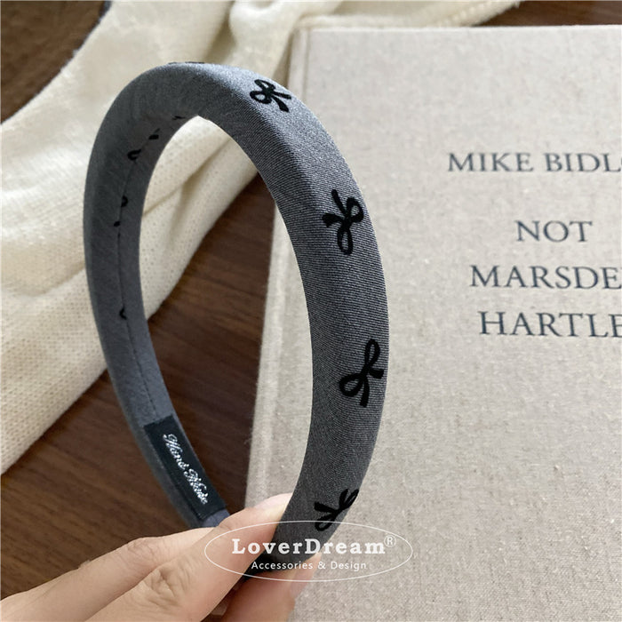 Wholesale Wave Point Love Bow Hair Hoop Fashion Headband Versatile Headwear Hair Accessories