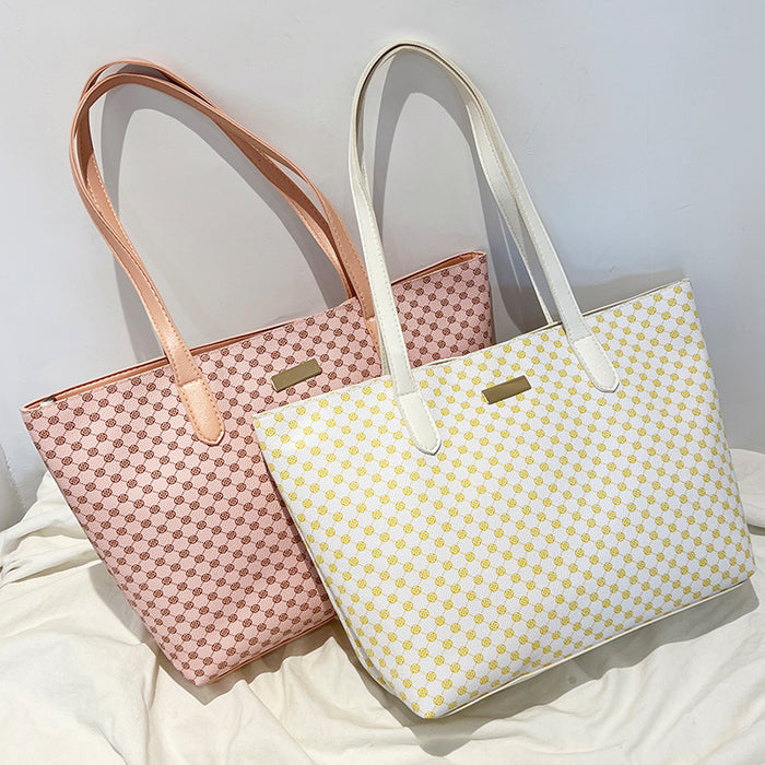 Wholesale Printed tote bag for women, casual large capacity shoulder bag