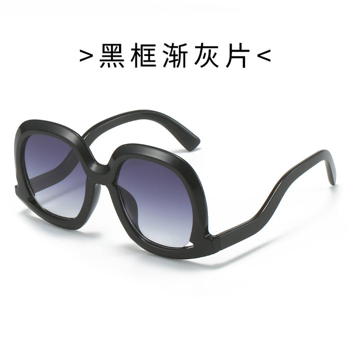 Wholesale New trendy sunglasses, retro large frame sunglasses, sunglasses