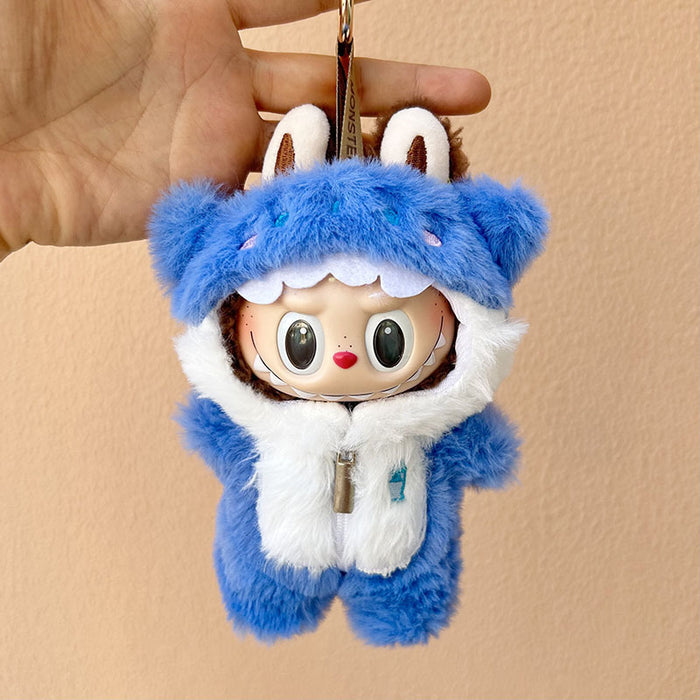Wholesale Only clothes 17cm pendant, clothes wrapped in feet, one-piece doll, cute clothes