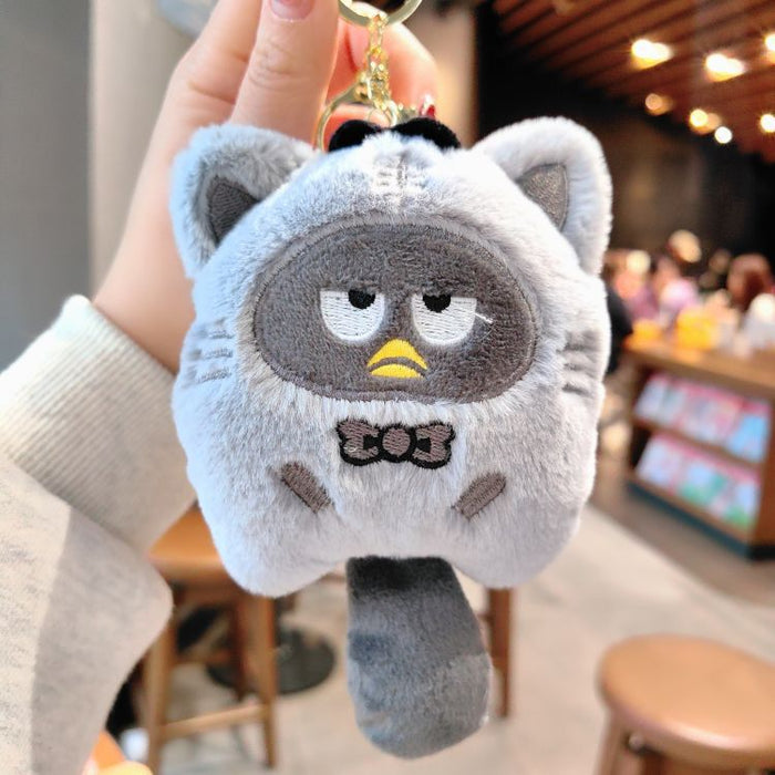 Wholesale Cute plush keychain pendant cartoon doll ornaments key chain claw machine gift