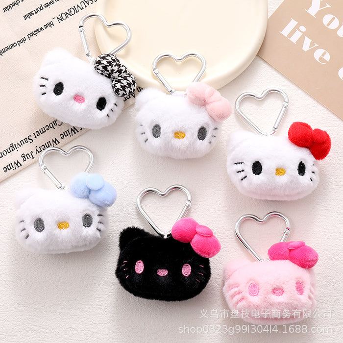 Wholesale Cute plush keychain bag charm made of PP cotton