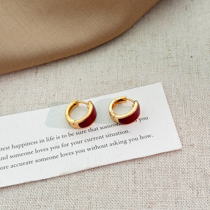 Wholesale Earnail drop glaze flocking with a simple and high-end feel