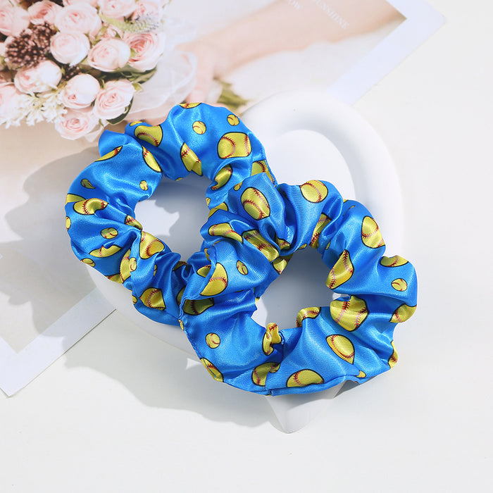 Wholesale Polyester Baseball Polka Dot Hair Tie JDC-HS-Shil005