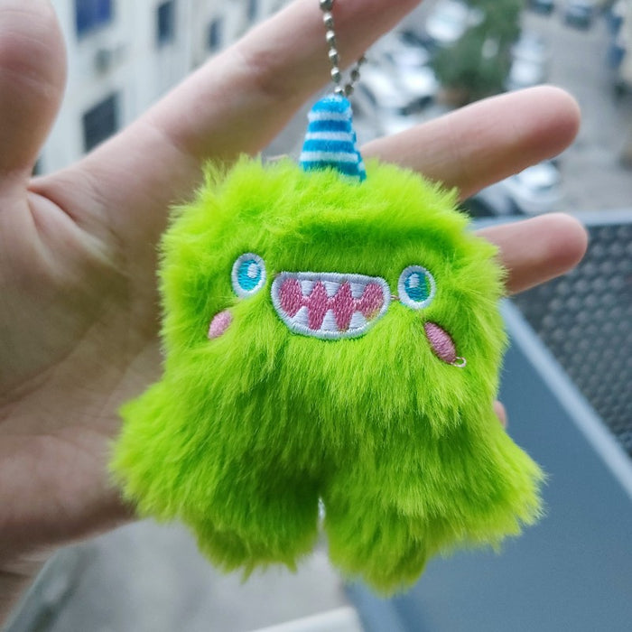 Wholesale Monster Clumsy Keychain Unicorn Plush Pendant Same Style Bag Pendant JDC-KC-RC004