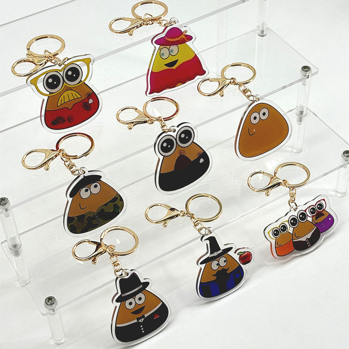 Wholesale Acrylic Keychain Acrylic Pendant JDC-KC-HaoAn023