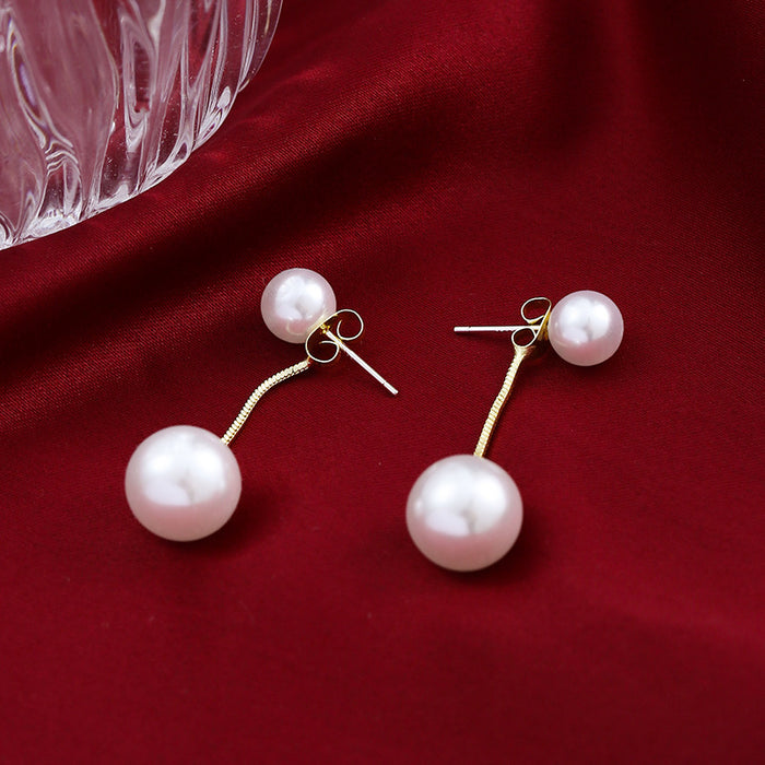 Wholesale Pearl earrings with temperament, earrings with personality, versatile pendant accessories