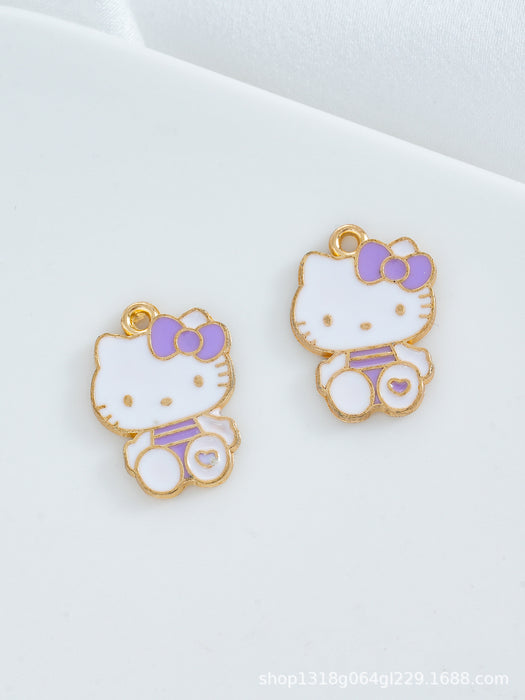 Wholesale 10 pcs DIY Cute Cartoon Oil-Drip Alloy Charms