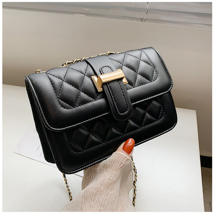 Wholesale One-shoulder Crossbody Small Square Women's Bag Diamond Chain JDC-SD-HT026