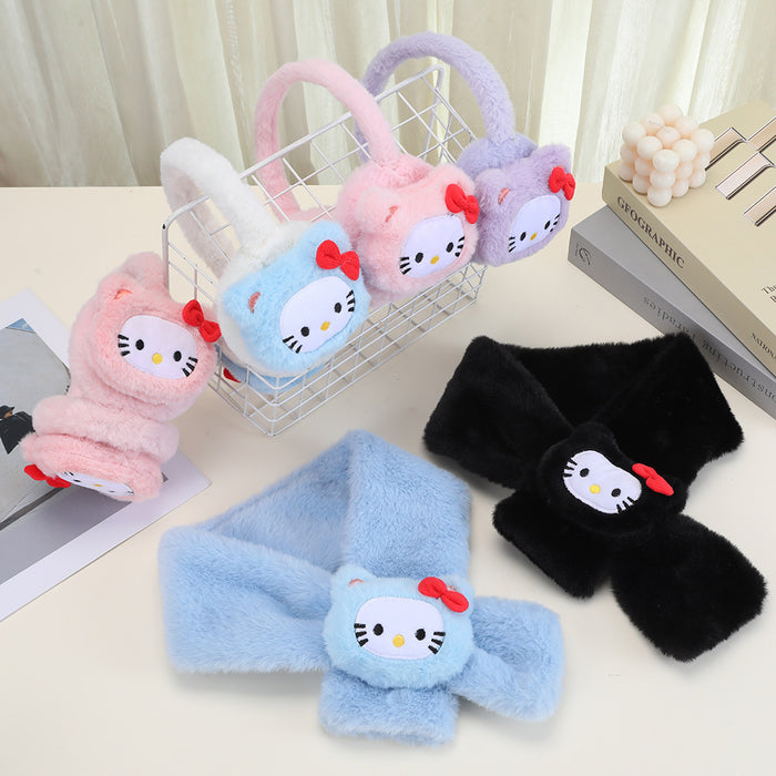 Wholesale Cute cartoon-themed warm and thick earmuffs and plush f