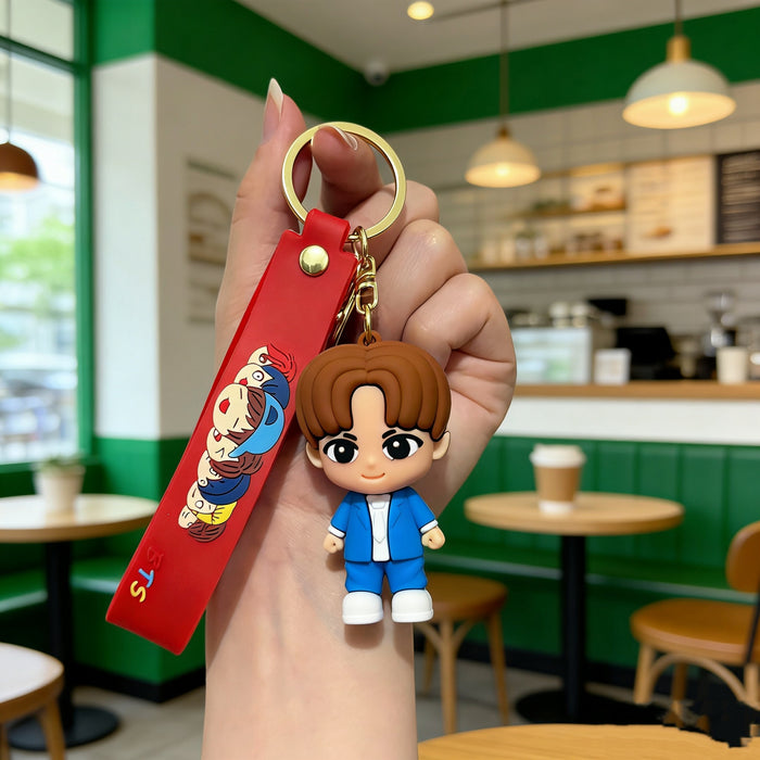 Wholesale Soft Rubber 3D Doll Keychain Backpack Pendant Trendy Decorative Accessory Gift