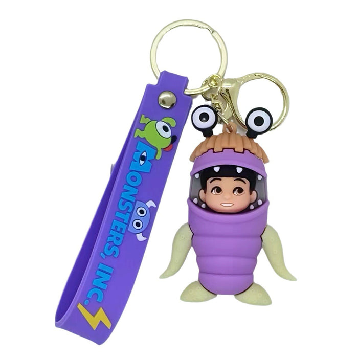 Wholesale creative cartoon monster power company key chain pendant bag car key chain accessories