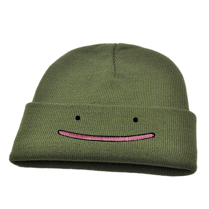 Wholesale Cartoon Embroidery Wool Knitted Hat JDC-FH-HaiPu014