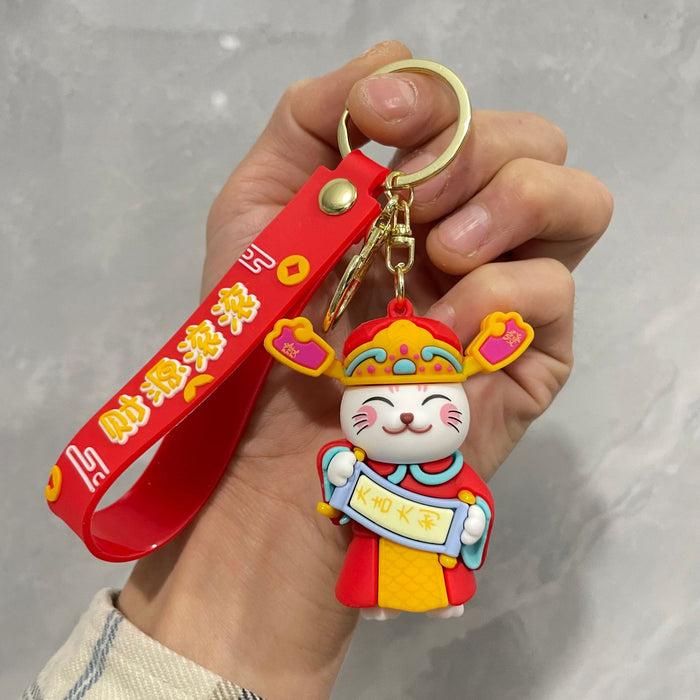 Wholesale Couple keychain, handbag pendant, car keychain, doll machine, small gift