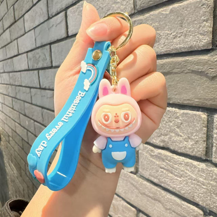 Wholesale  Cute Plush Keychain Three-Dimensional Doll School Bag Pendant Car Key Chain