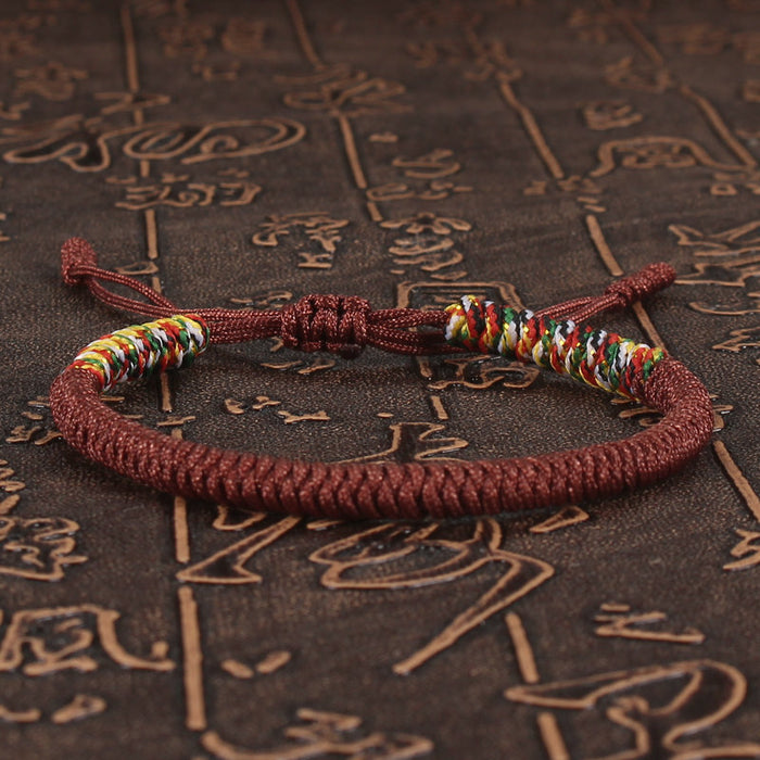 Wholesale Hand woven Ethnic Style Diamond Knot Red Rope Bracelet Hand Rope Miyuki JDC-BT-SX002