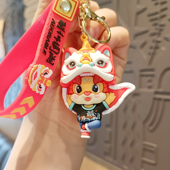 Wholesale Cartoon Silicone Doll Keychain JDC-KC-MingT184