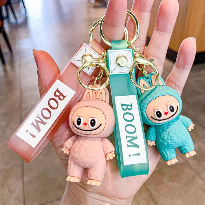Wholesale Creative Little Sheep Keychain Girls Bag Pendant Cartoon Cute Stereo Soft Plastic Doll Doll School Bag Pendant