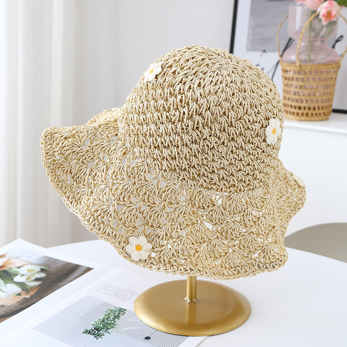 Wholesale New Bow Straw Hat with Elegant Style, Casual Hat, Basin Hat, Beach Hat, Sunshade and Sun Protection