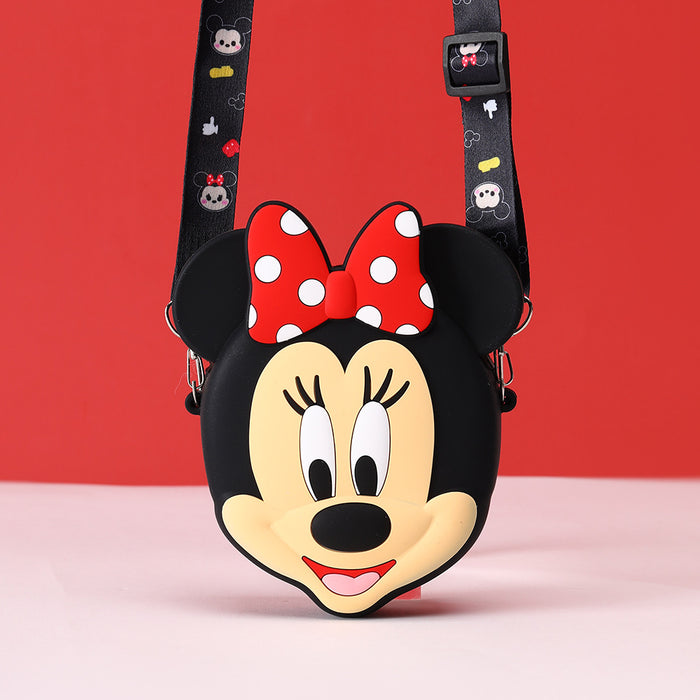 Wholesale Children's cute cartoon shoulder crossbody coin purse cosmetics storage bag