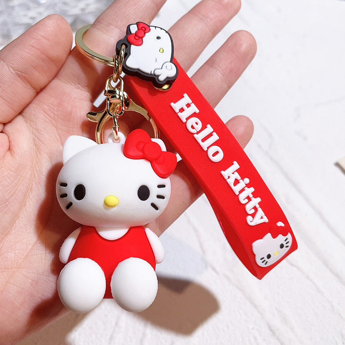 Wholesale Keychain silicone doll car key pendant small gift backpack pendant