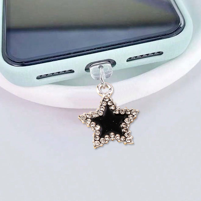 Wholesale Diamond-encrusted five-pointed star pendant Mobile Phone Stands