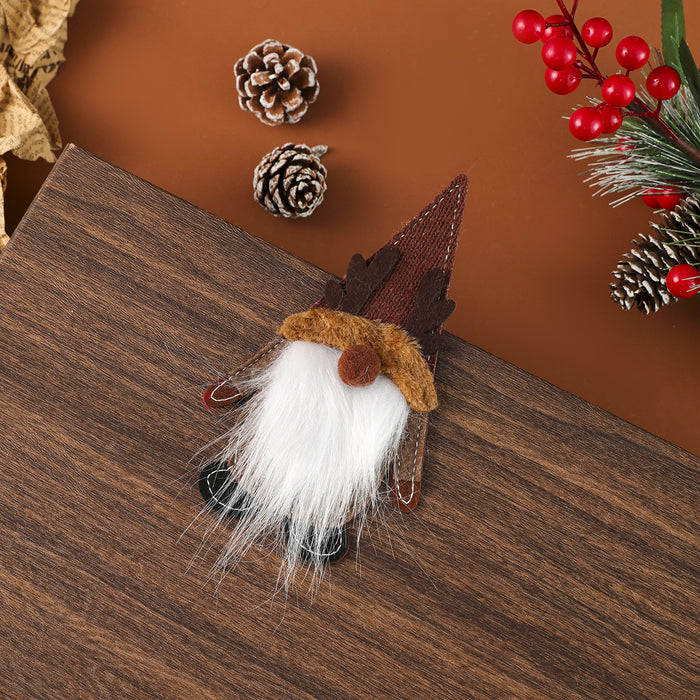 Wholesale Felt Cloth Knife and Fork Set Faceless Elderly Knife and Fork Set Decoration Christmas Home Table Decorations