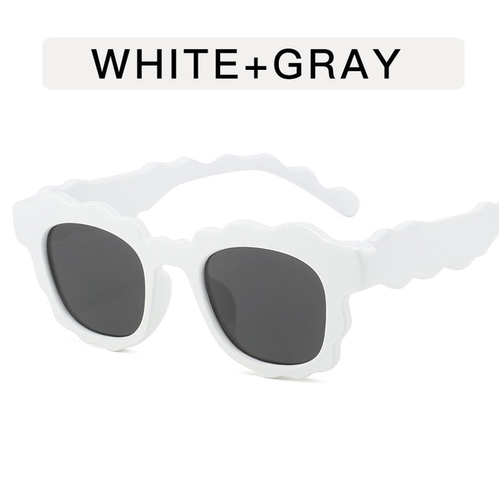 Wholesale Wave sunglasses, cloud personality runway sunglasses, fashionable and versatile sunglasses