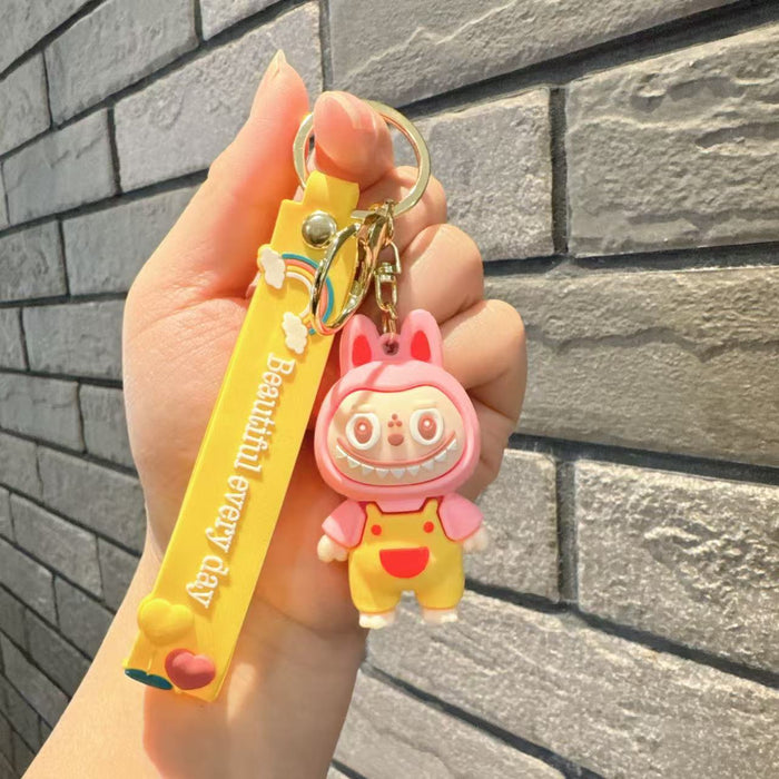 Wholesale  Cute Plush Keychain Three-Dimensional Doll School Bag Pendant Car Key Chain