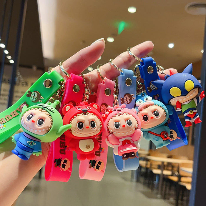 Wholesale Cartoon Keychain  Strawberry Bear Car Keychain