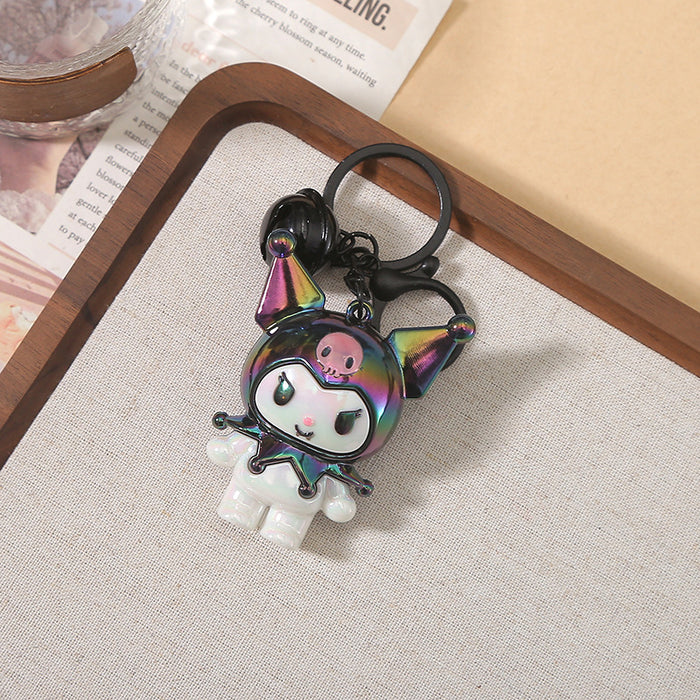 Wholesale Creative and Cute Electroplated Doll Keychain Pendant Cartoon Soft Rubber Keychain Small Gift Pendant