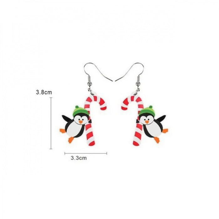 Wholesale Acrylic Flat  Earrings Holiday Ornaments Animal Cute Earrings