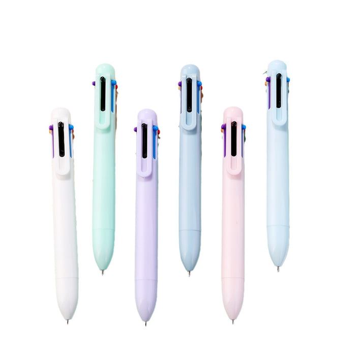Wholesale Macaron 6-Color Beaded Ballpoint Pen